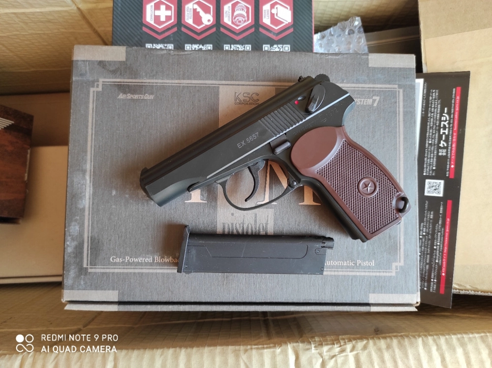 KSC 10231 MKV PM , Makarov , Black Full Metal Slide & Frame , Semi Auto , 6mm GBB купить в магазине ZorG с доставкой по всей России