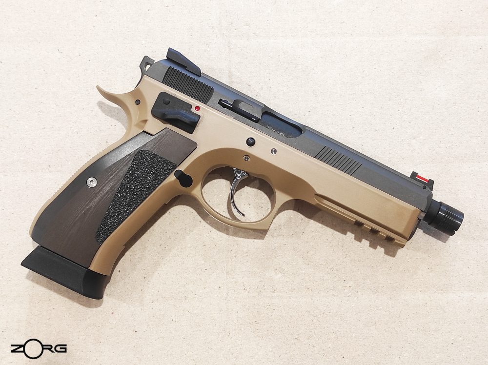 KJW 14231 CZ SP-01 , TAN , CNC Slide & Black Grip , 6mm Gas Blow Back купить в магазине ZorG с доставкой по всей России