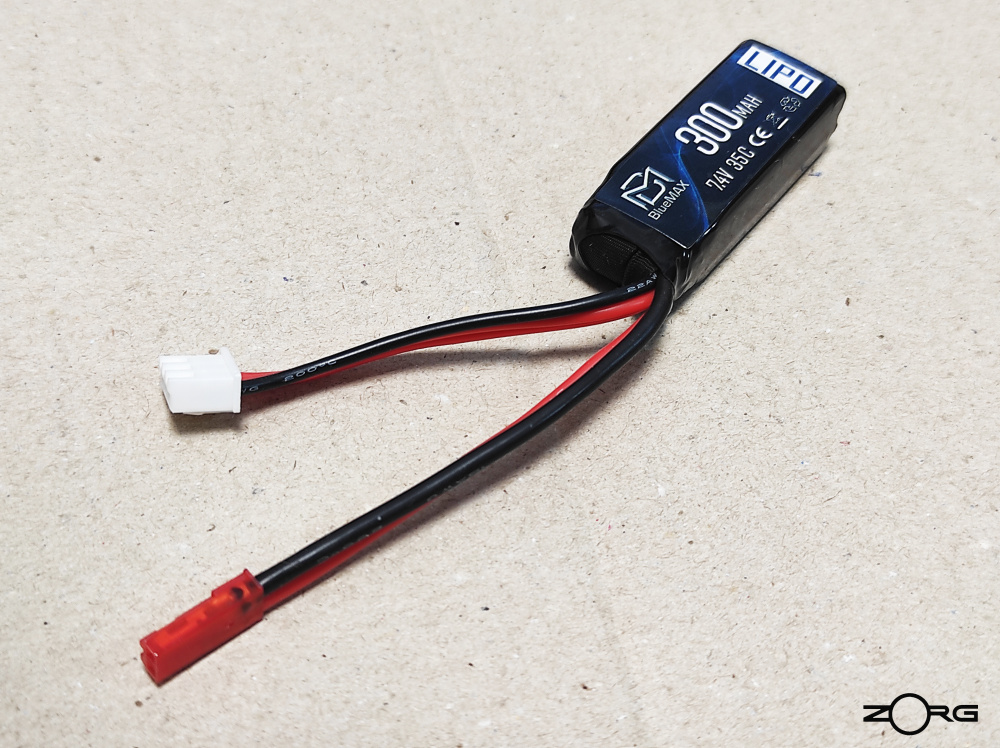 BlueMAX 300MAH LIPO7.4V 35C HPA