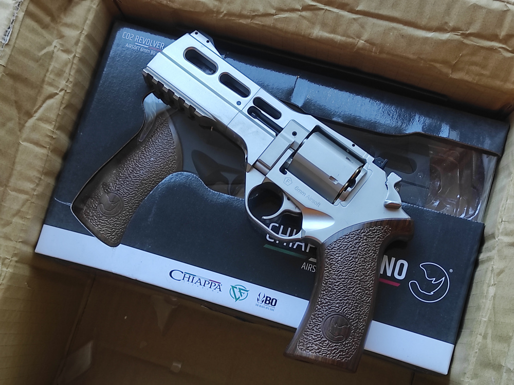 BO Chiappa Rhino 50DS .357 CO2 Revolver ( Silver ) купить в магазине ZorG с доставкой по всей России