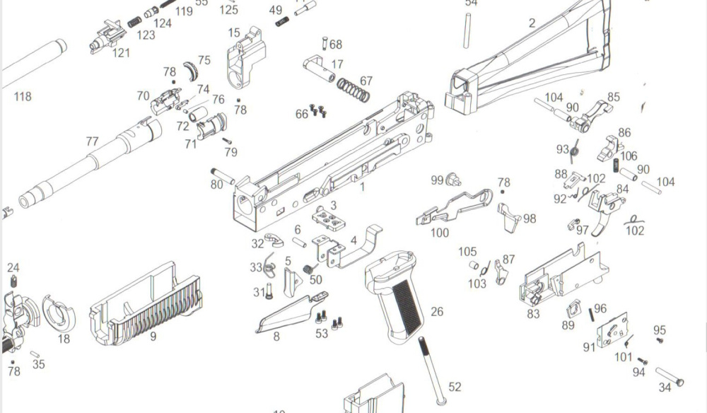 WE AK74 NO103 SPRING