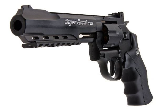 WIN GUN 15130 WC-702B , Metal Version , Black 6mm CO2 Revolver 6 Inch купить в магазине ZorG с доставкой по всей России